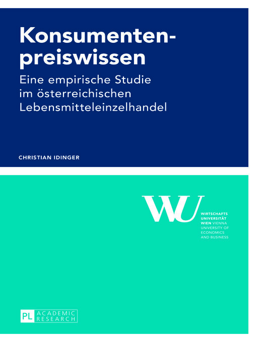 Title details for Konsumentenpreiswissen by Christian Idinger - Available